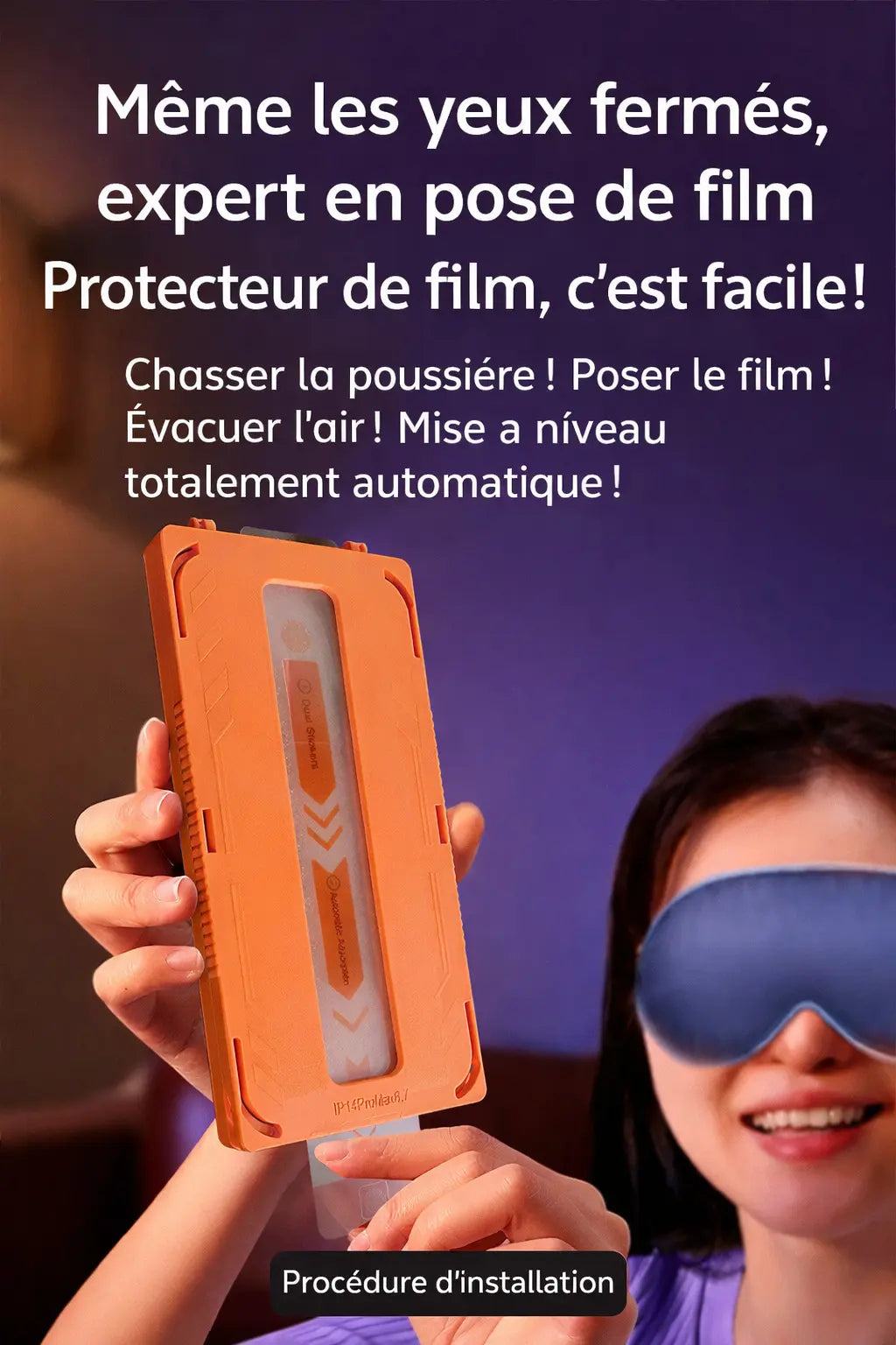 Coque magnétique en acrylique – finition givrée UMII