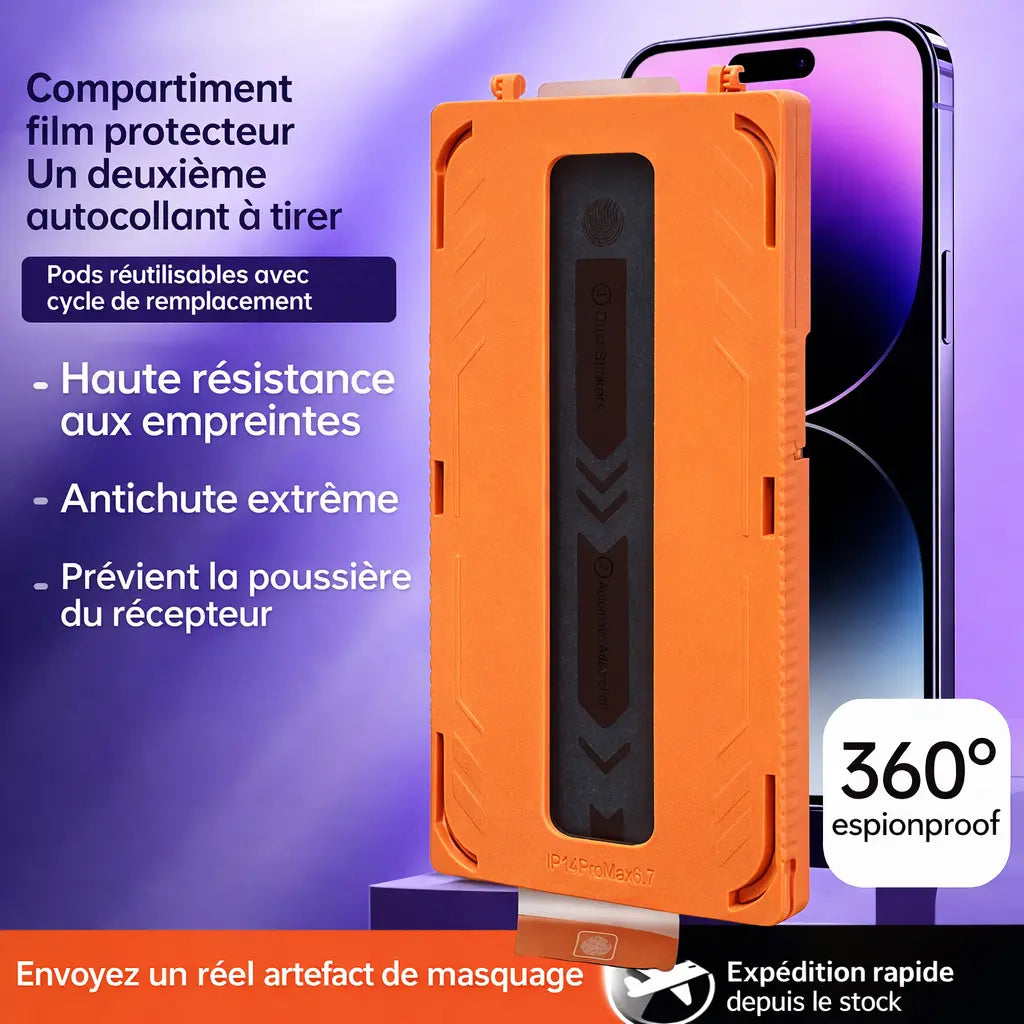 Coque magnétique en acrylique – finition givrée UMII
