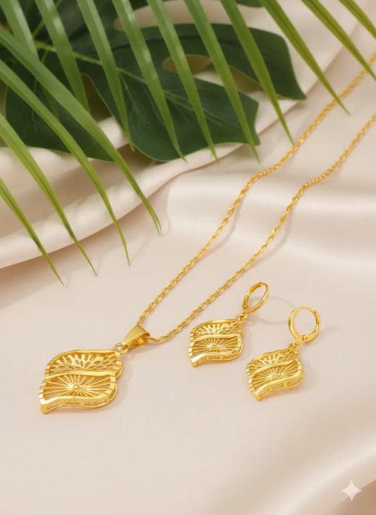 Parure Mariée Style Arabe – Plaqué Or 22K UMII