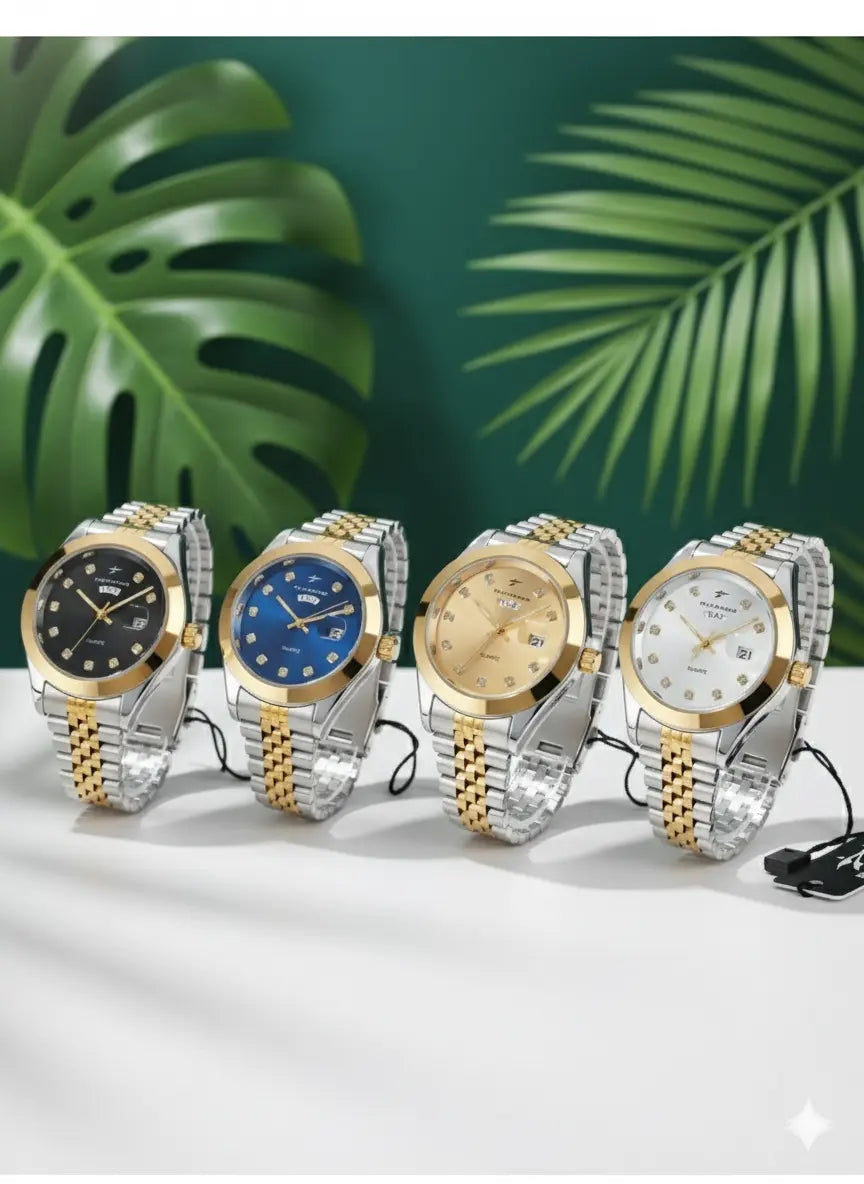 Montre Homme RICECGO Quartz Classique – Acier Bicolore UMII