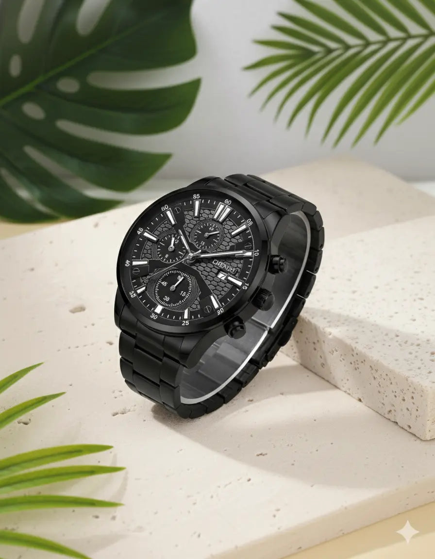 Montre Homme Sport & Business – Acier Noir UMII