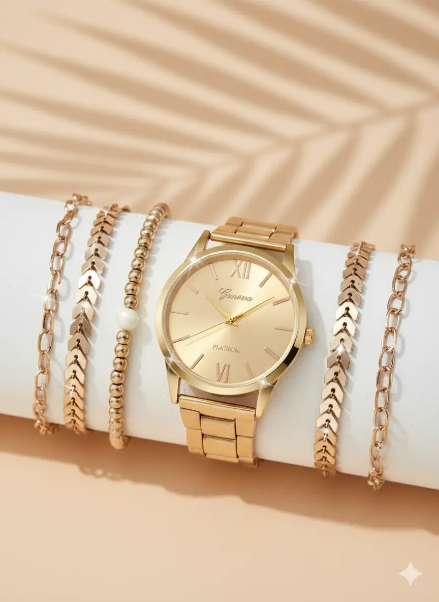 Montre Femme + Bracelets (6 pièces) UMII