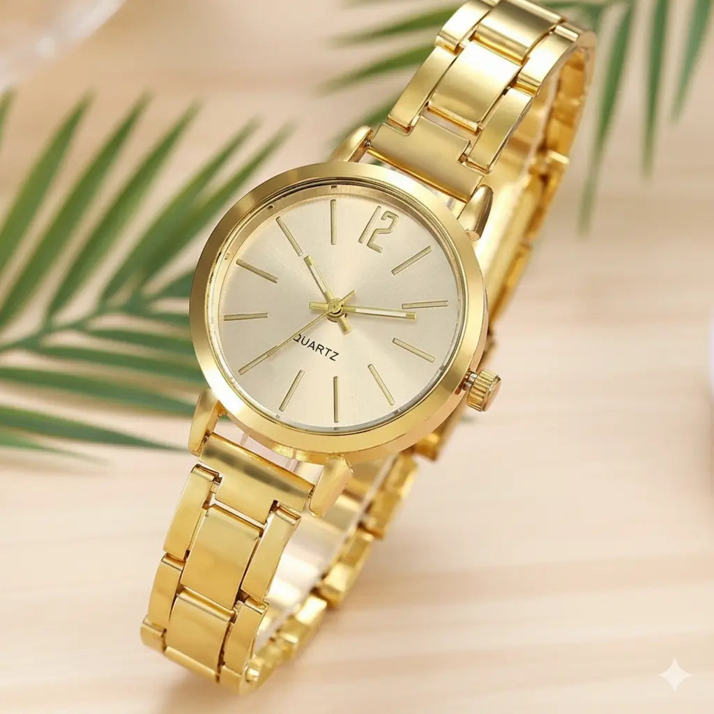 Ensemble Montre & Bracelet – Style LOVE (Or) UMII