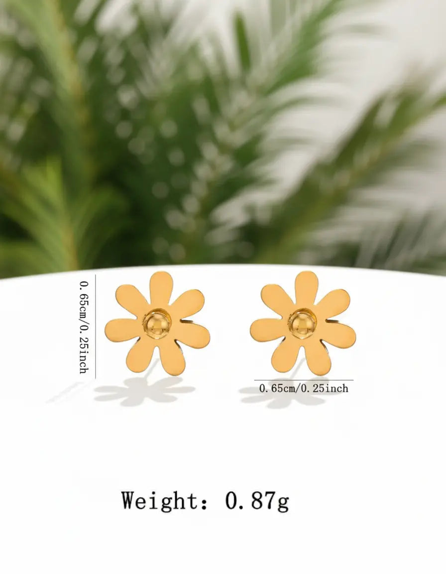 Set Bijoux Doré – Fleurs de Chrysanthème (4 pièces) UMII