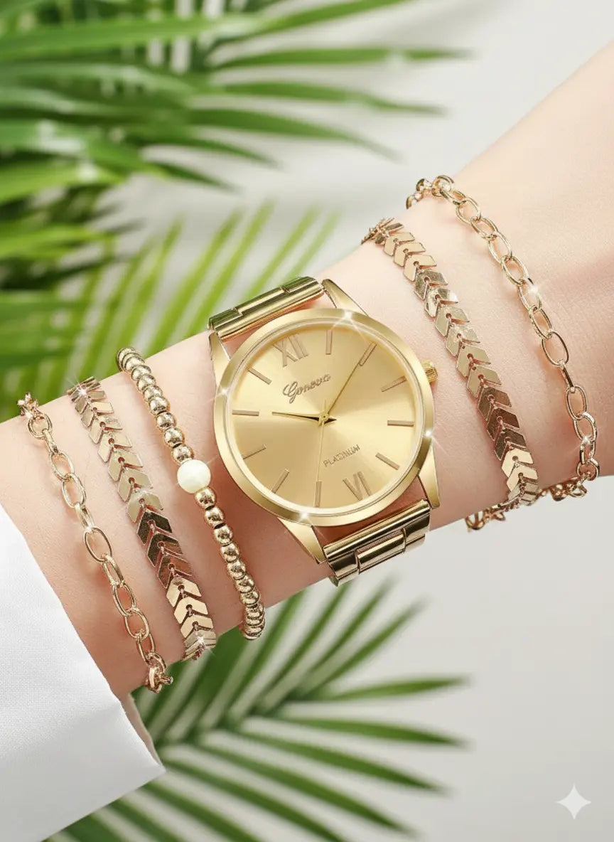 Montre Femme + Bracelets (6 pièces) UMII