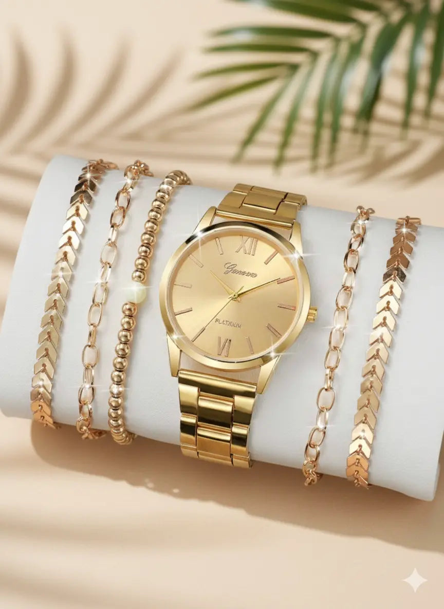 Montre Femme + Bracelets (6 pièces) UMII