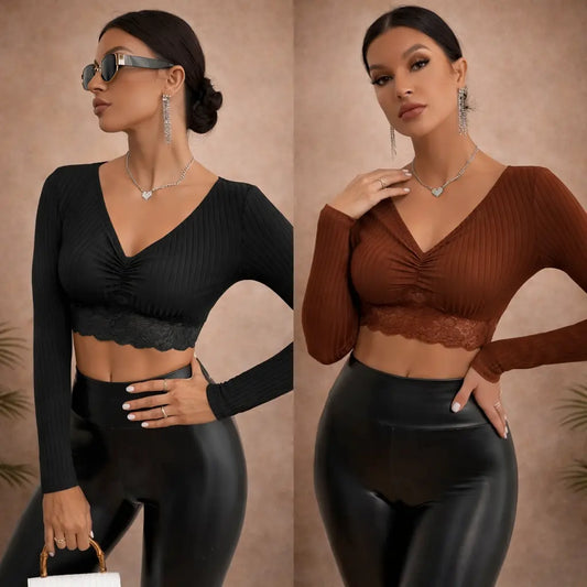 T-shirt femme uni en polyester – coupe slim UMII