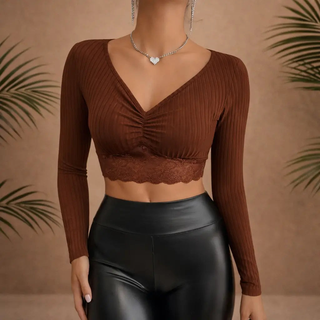 T-shirt femme uni en polyester – coupe slim UMII