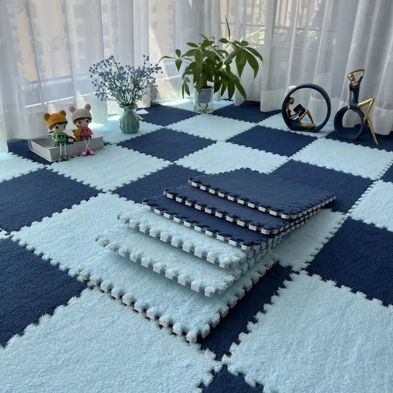 Dalles de tapis en coton 30 × 30 cm